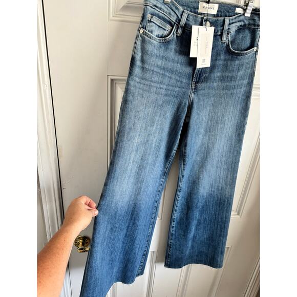 NWT Frame Le Palazzo crop high rise wide leg jeans - Picture 8 of 12